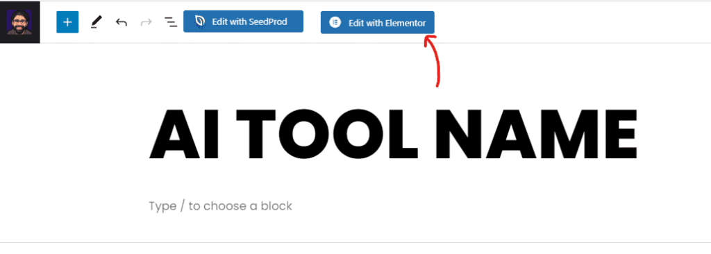 Create a tool Page with Elementor