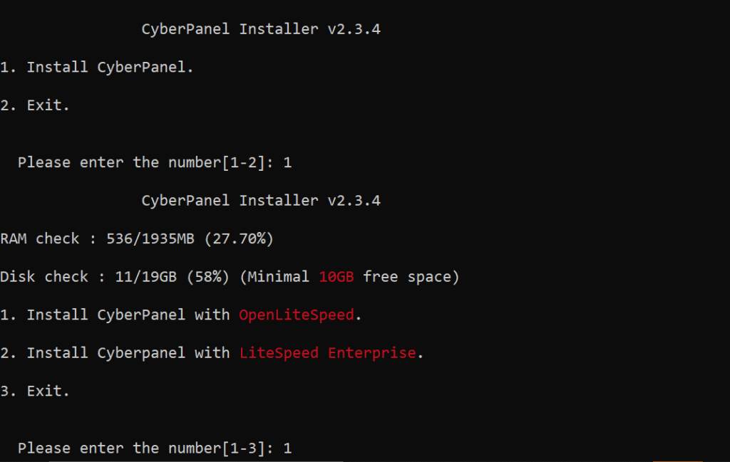 Install Cyberpanel on Contabo
